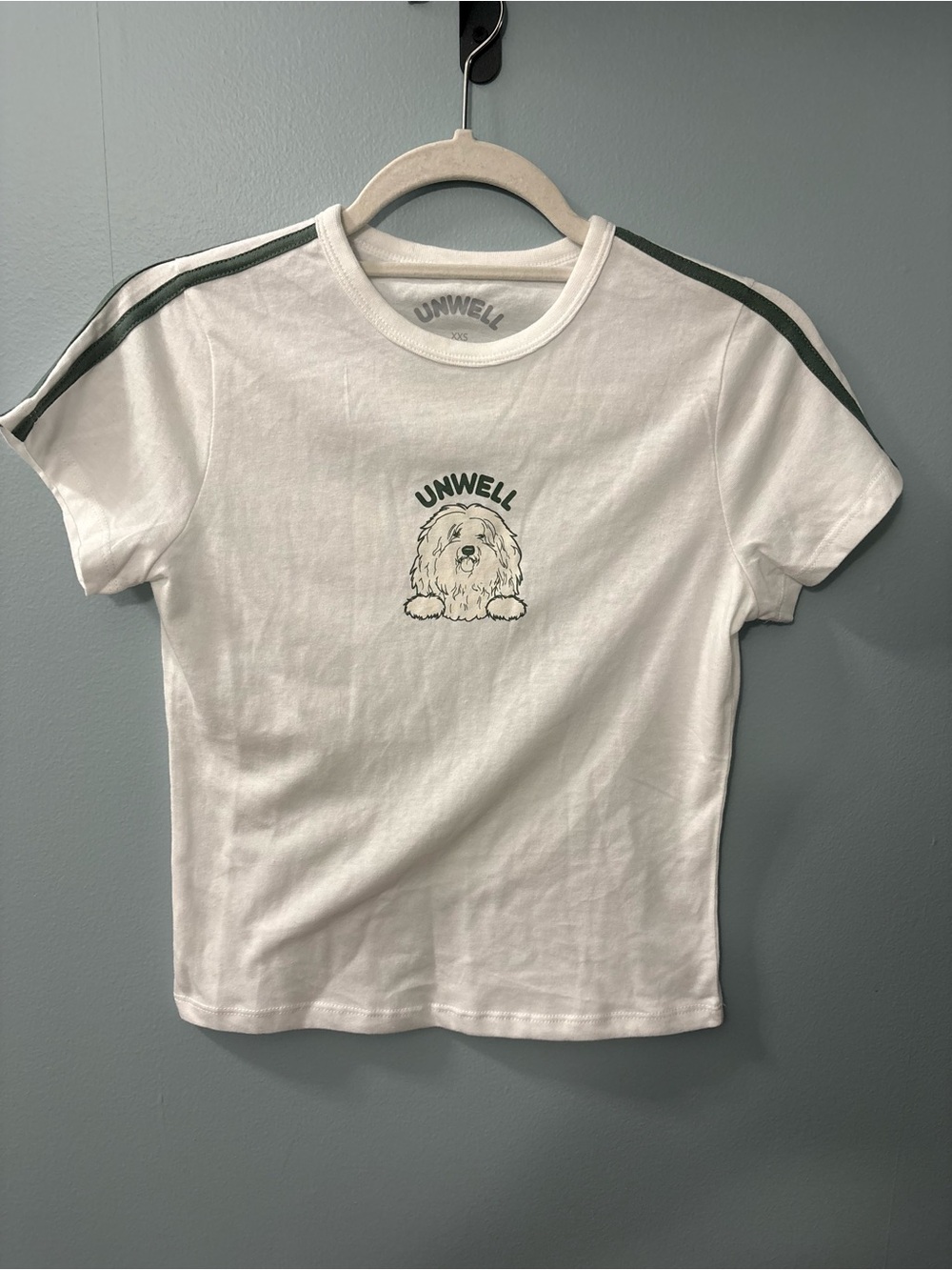 UNWELL White Tee with Dog Graphic